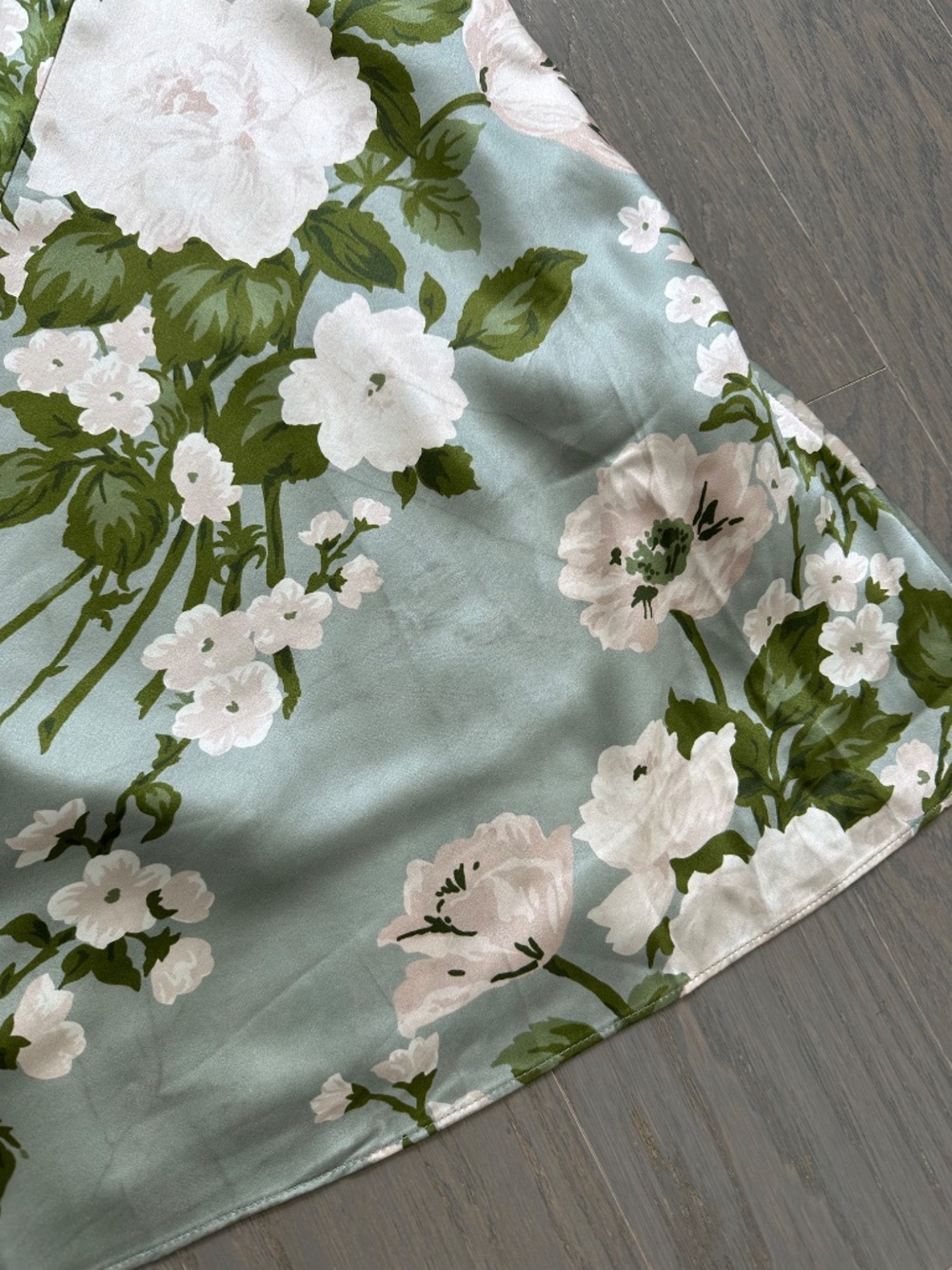 Reformation ANAIIS Silk Maxi Dress Tarragon Green Floral - Size 4 - with tags - Picture 5 of 13